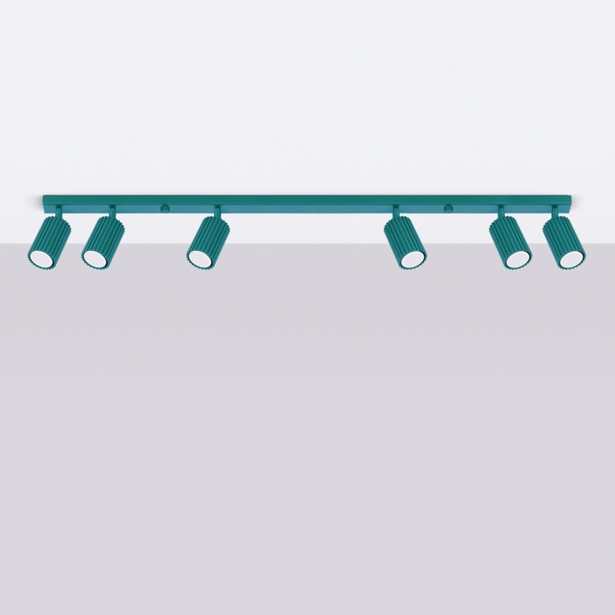 Brilagi - Luminaire à spots CRESTO 6xGU10/10W/230V turquoise