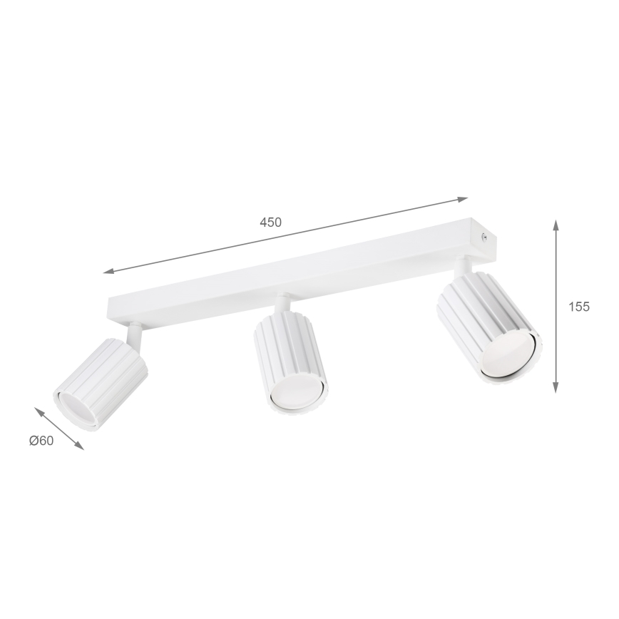 Brilagi - Luminaire à spots CRISPINA 3xGU10/10W/230V blanc