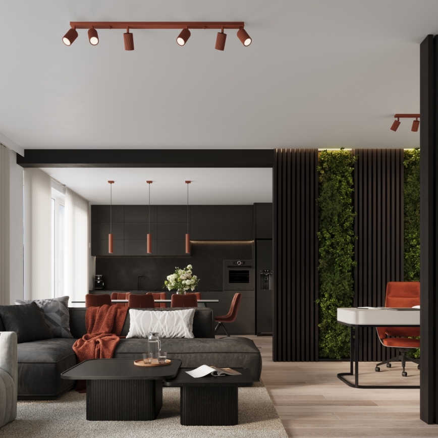 Brilagi - Luminaire à spots LED CRESTO 4x GU10/10W/230V rouge