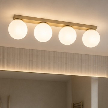 Brilagi - Luminaire à spots MILO 4xE27/60W/230V beige/doré