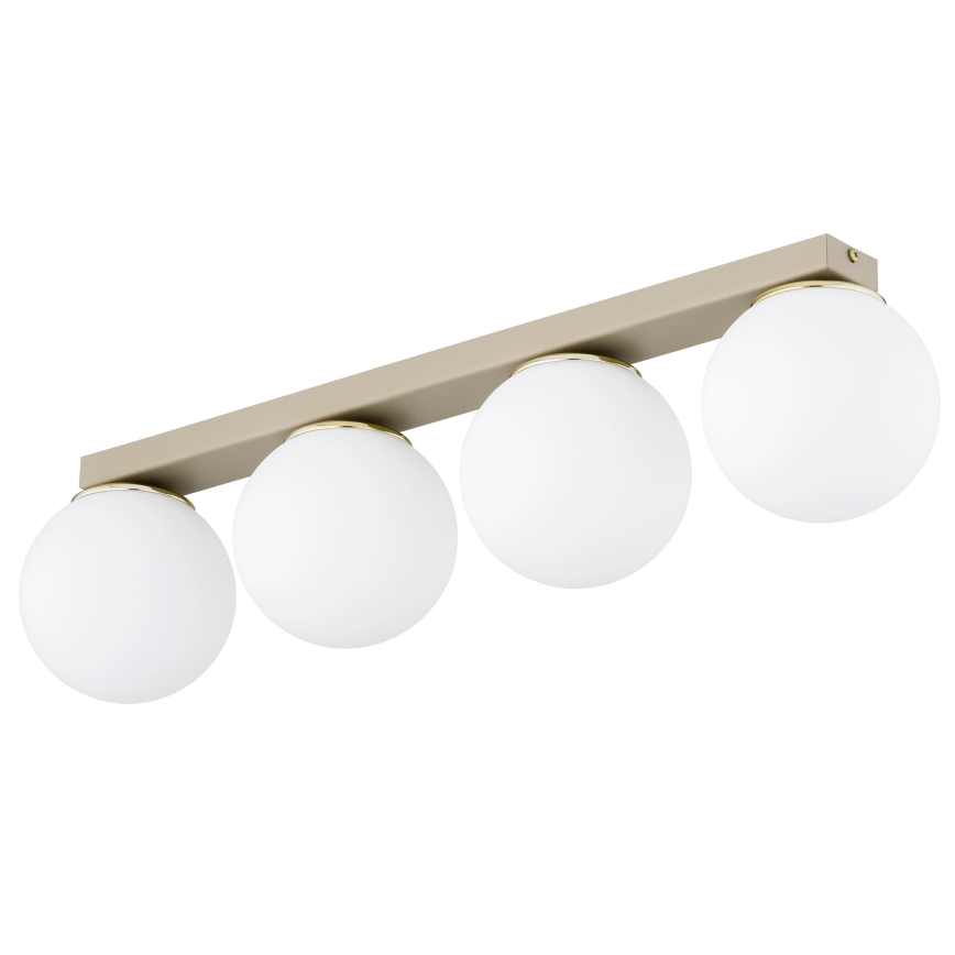 Brilagi - Luminaire à spots MILO 4xE27/60W/230V beige/doré