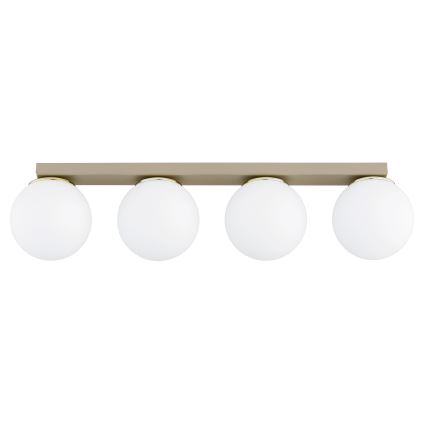 Brilagi - Luminaire à spots MILO 4xE27/60W/230V beige/doré