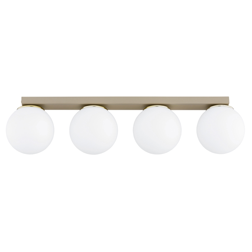 Brilagi - Luminaire à spots MILO 4xE27/60W/230V beige/doré