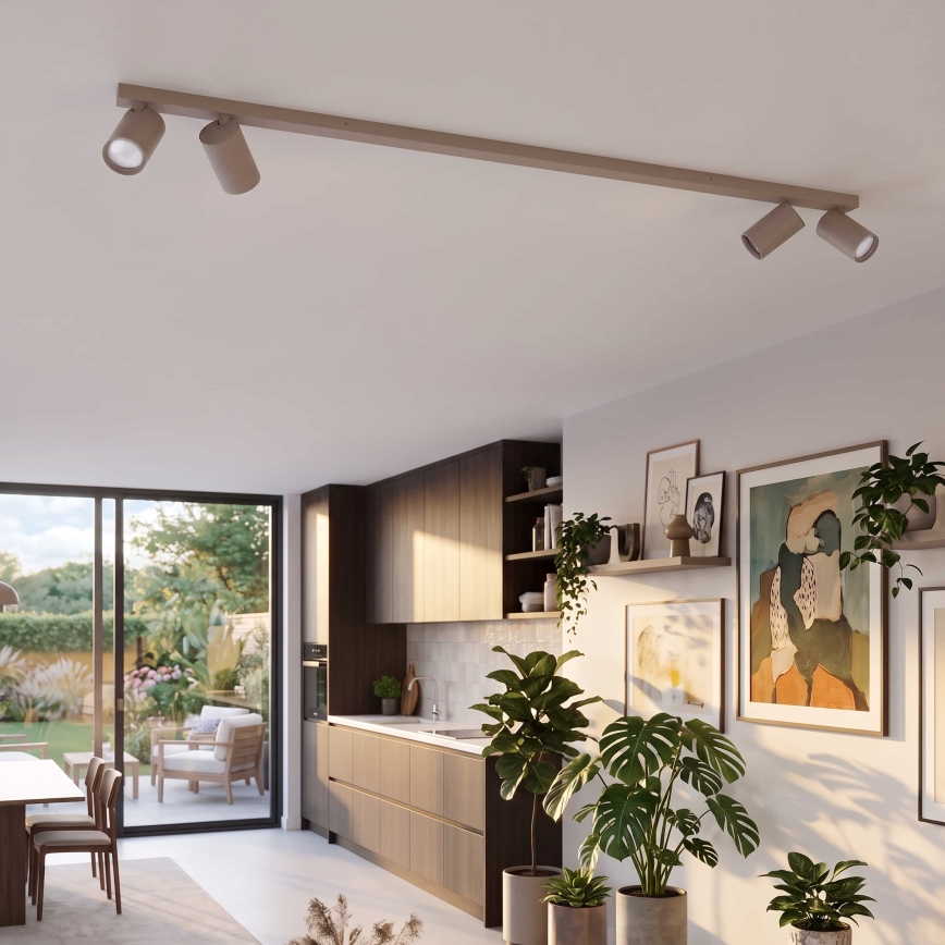 BRILAGI - Luminaire à spots SELE LONG 4xGU10/30W/230V beige