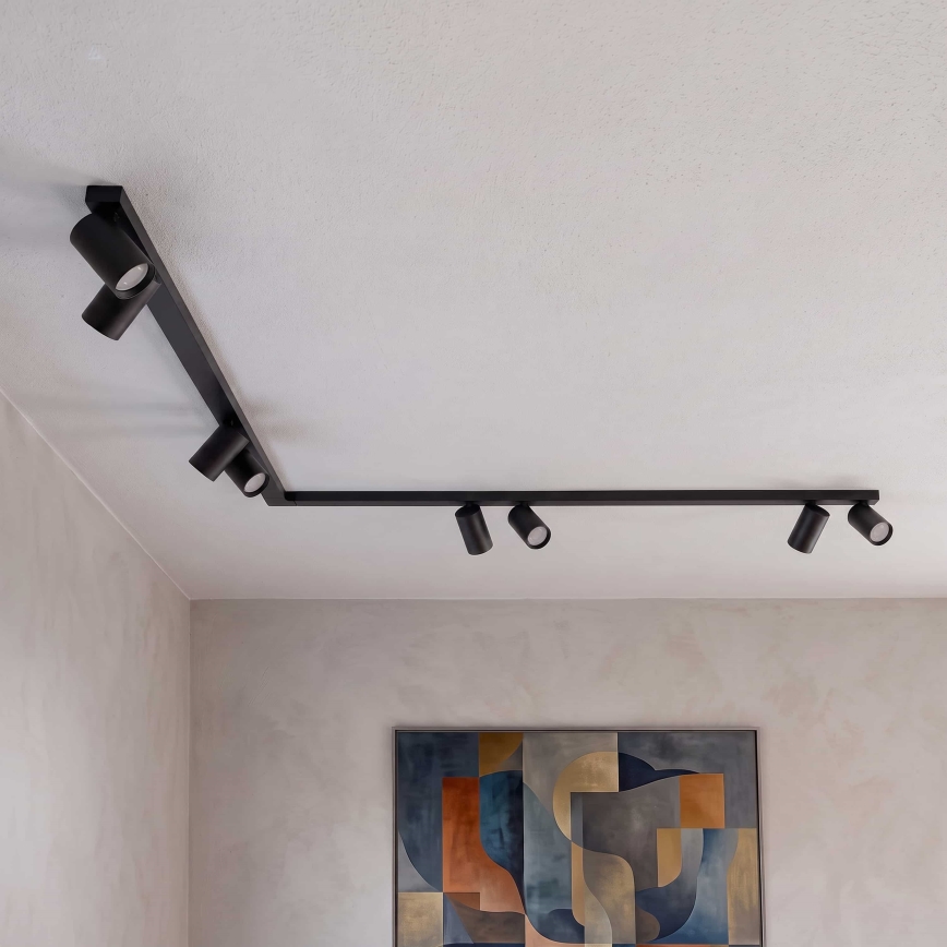 BRILAGI - Luminaire à spots SELE LONG 8xGU10/30W/230V noir