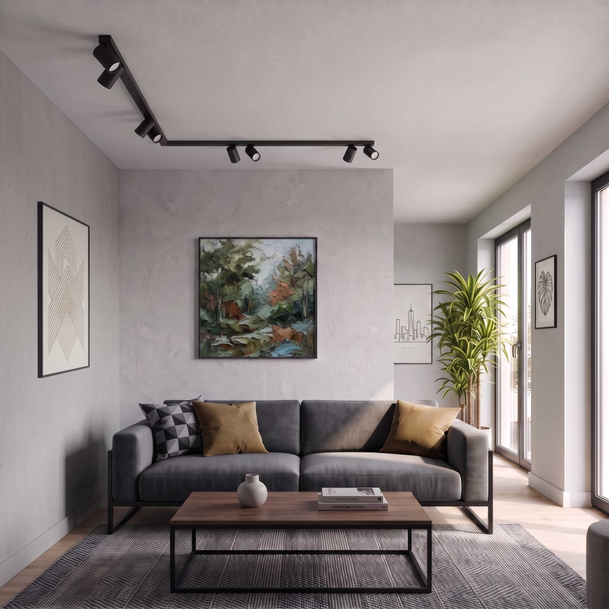 BRILAGI - Luminaire à spots SELE LONG 8xGU10/30W/230V noir