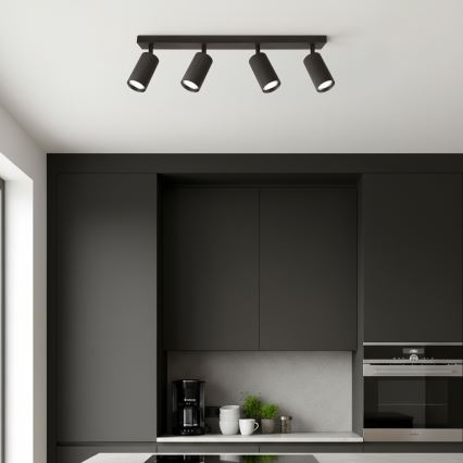 Brilagi - Luminaire à spots SELE MODERN 4xGU10/30W/230V noir