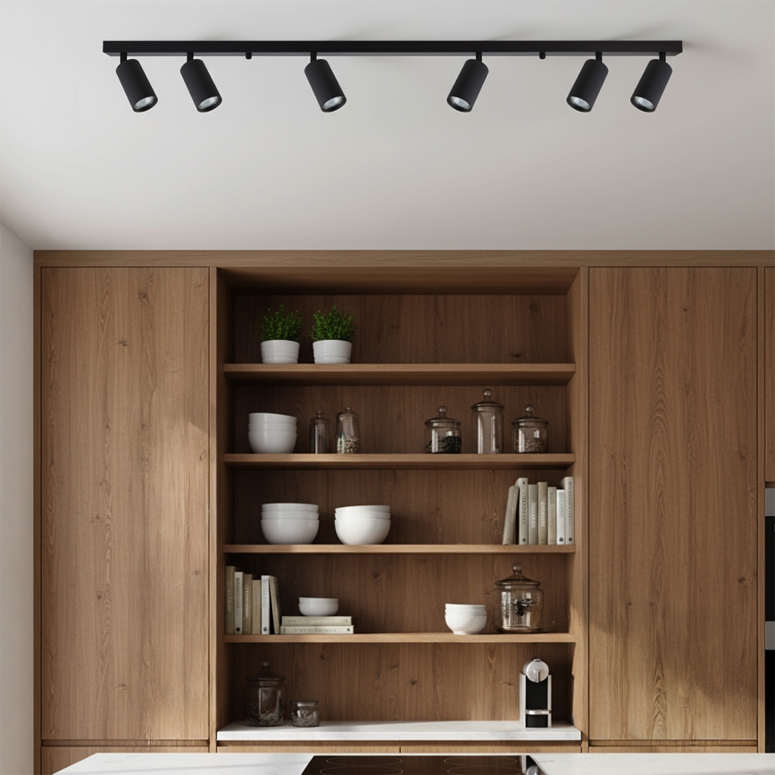 Brilagi - Luminaire à spots SELE MODERN 6xGU10/30W/230V noir
