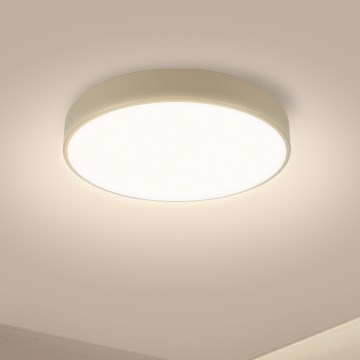 Brilagi - Luminaire de plafond dimmable POOL LED/36W/230V 3000-6000K diamètre 30 cm beige + télécommande