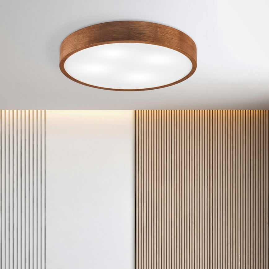Brilagi - Luminaire de plafond LED CARVALHO 4xE27/60W/230V chêne cerise Ø 57,5 cm