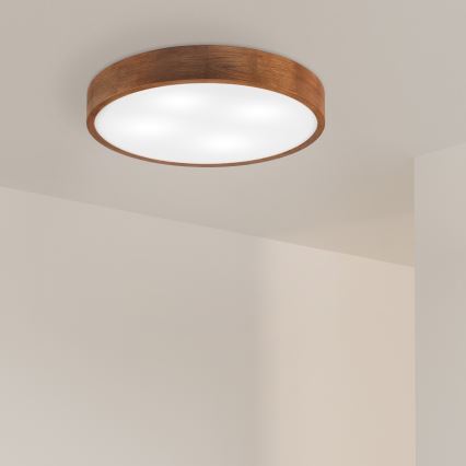 Brilagi - Luminaire de plafond LED CARVALHO 4xE27/60W/230V chêne cerise Ø 57,5 cm