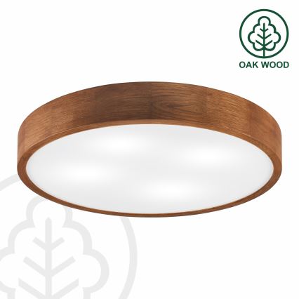Brilagi - Luminaire de plafond LED CARVALHO 4xE27/60W/230V chêne cerise Ø 57,5 cm