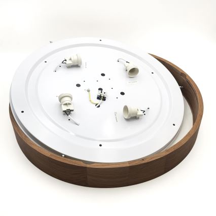 Brilagi - Luminaire de plafond LED CARVALHO 4xE27/60W/230V chêne cerise Ø 57,5 cm
