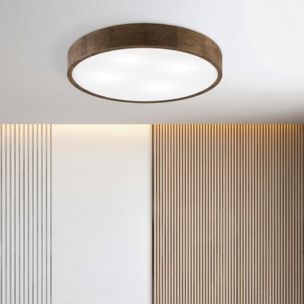 Brilagi - Luminaire de plafond LED CARVALHO 4xE27/60W/230V noyer Ø 57,5 cm