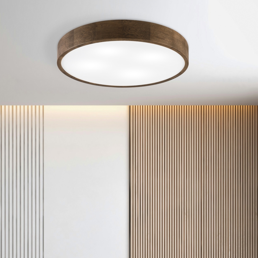 Brilagi - Luminaire de plafond LED CARVALHO 4xE27/60W/230V noyer Ø 57,5 cm