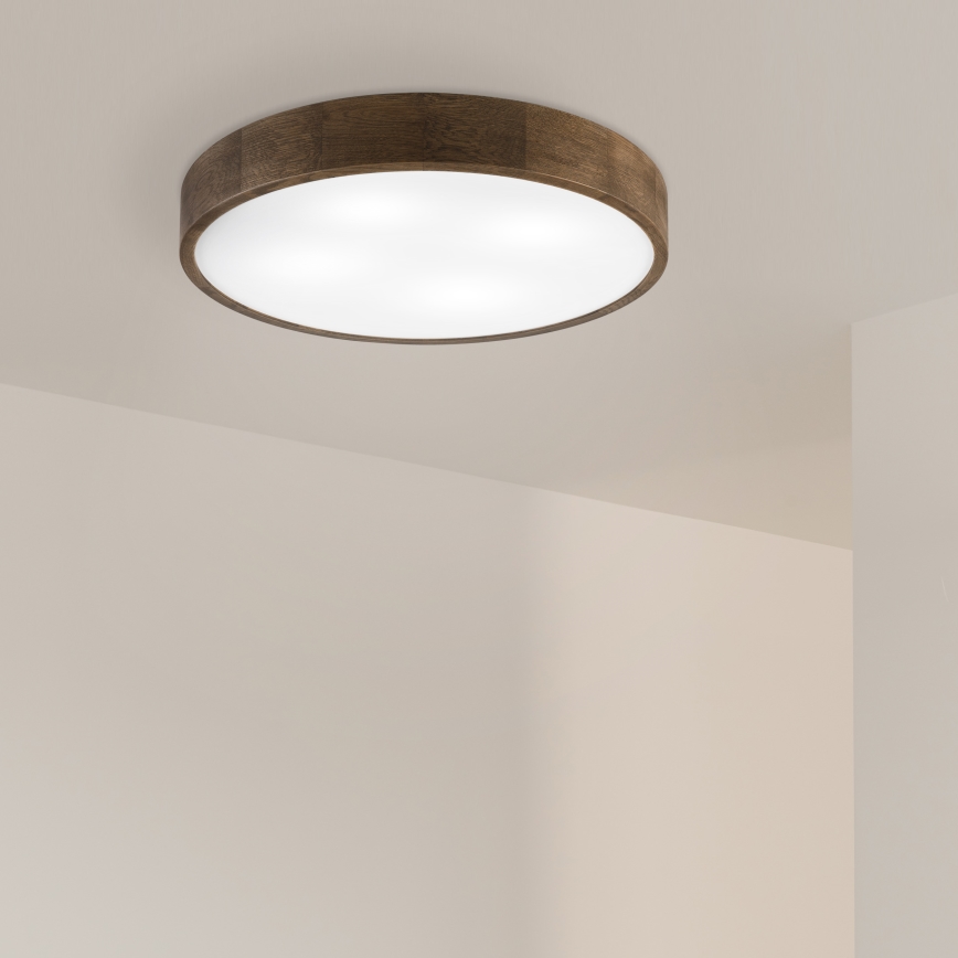 Brilagi - Luminaire de plafond LED CARVALHO 4xE27/60W/230V noyer Ø 57,5 cm