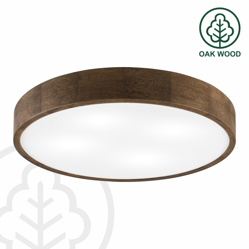 Brilagi - Luminaire de plafond LED CARVALHO 4xE27/60W/230V noyer Ø 57,5 cm