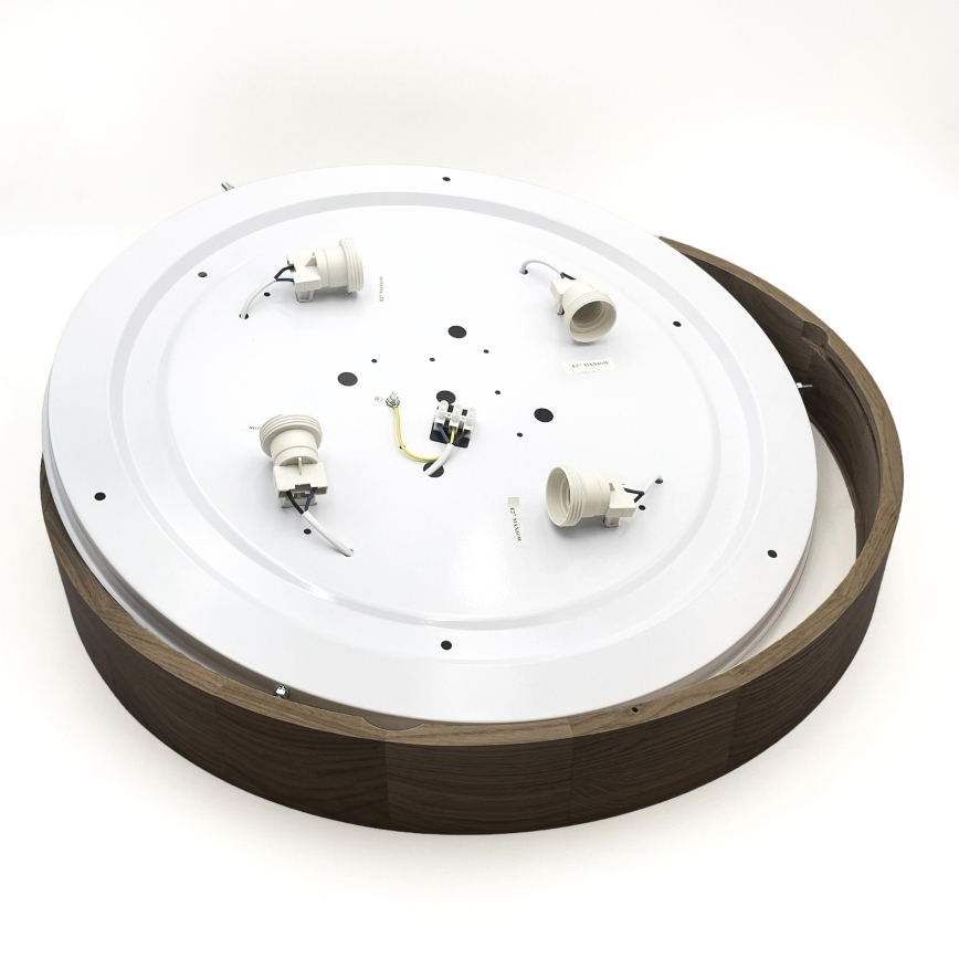 Brilagi - Luminaire de plafond LED CARVALHO 4xE27/60W/230V noyer Ø 57,5 cm