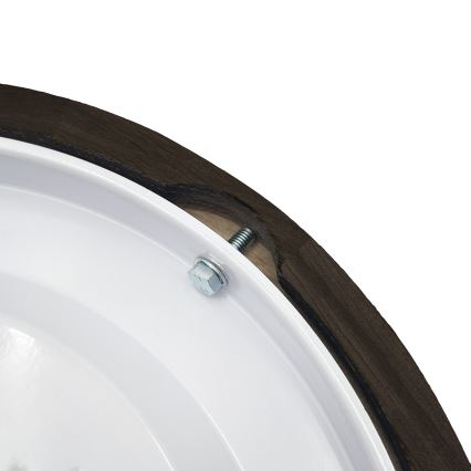 Brilagi - Luminaire de plafond LED CARVALHO SMOKEY LED/20W/230V chêne Ø 27,5 cm