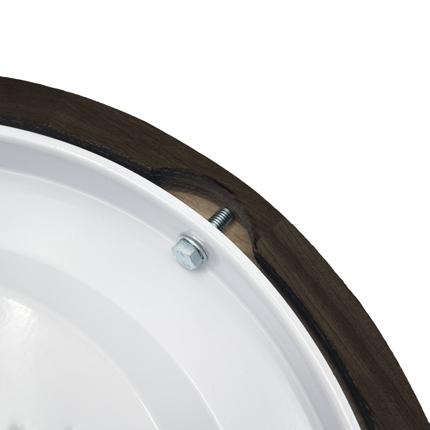 Brilagi - Luminaire de plafond LED CARVALHO SMOKEY LED/20W/230V chêne Ø 27,5 cm