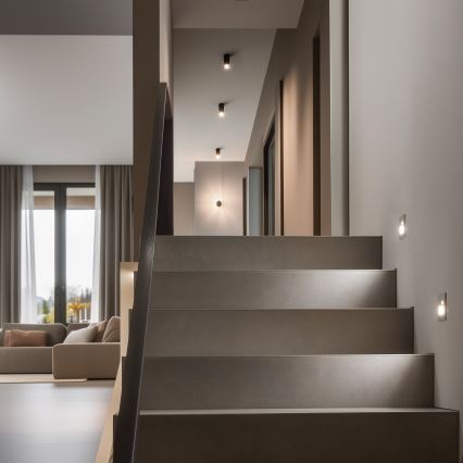 Brilagi - Luminaire d'escalier LED avec détecteur de mouvement et capteur crépusculaire JACK LED/3W/230V 3000/4000/6500K IP65 gris