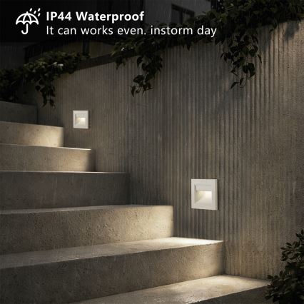 Brilagi - luminaire d'escalier LED STEP LIGHT LED/1,5W/230V IP44 blanc