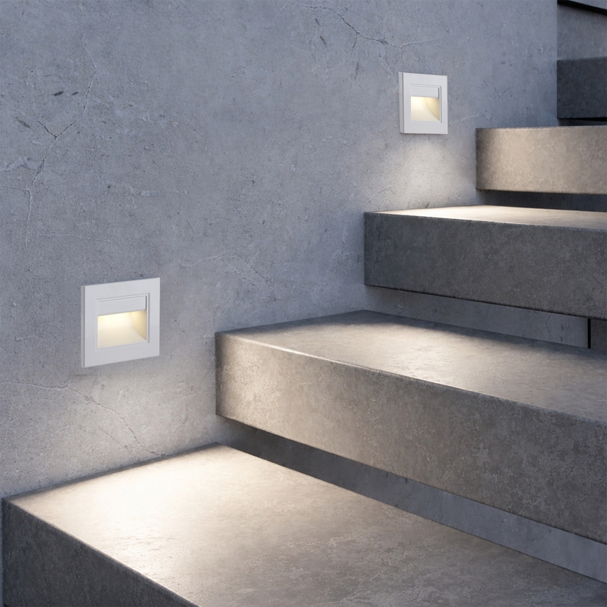 Brilagi - luminaire d'escalier LED STEP LIGHT LED/1,5W/230V IP44 blanc