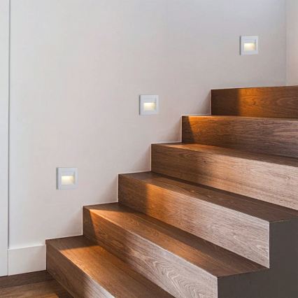 Brilagi - luminaire d'escalier LED STEP LIGHT LED/1,5W/230V IP44 blanc