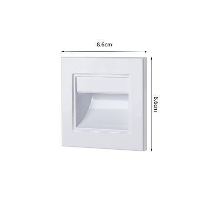 Brilagi - luminaire d'escalier LED STEP LIGHT LED/1,5W/230V IP44 blanc