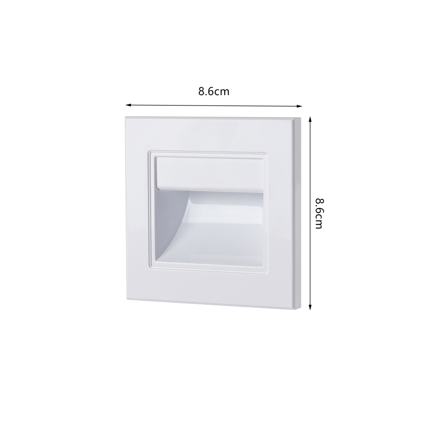 Brilagi - luminaire d'escalier LED STEP LIGHT LED/1,5W/230V IP44 blanc