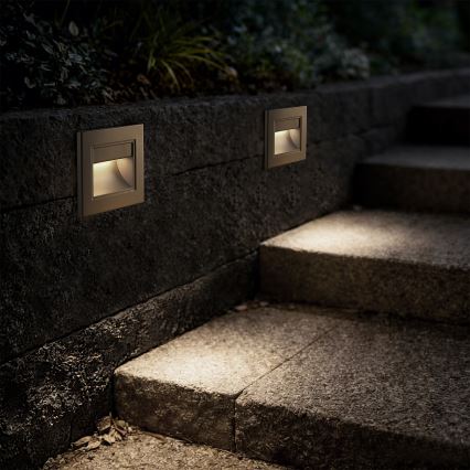 Brilagi - Luminaire d'escalier LED STEP LIGHT LED/1,5W/230V IP44 doré