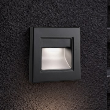 Brilagi - Luminaire d'escalier LED STEP LIGHT LED/1,5W/230V IP44 noir