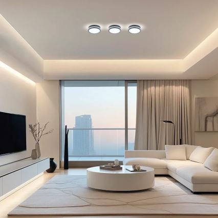 Brilagi - luminaire d'extérieur LED avec détecteur BENE LED/18W/230V Ø 22 cm anthracite IP54