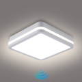 Brilagi - Luminaire d'extérieur LED avec détecteur BENE LED/18W/230V 22x22 cm blanc IP54