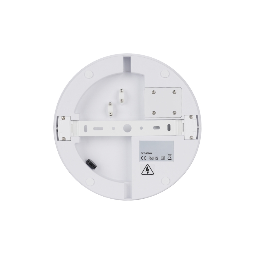 Brilagi - Plafonnier extérieur LED avec détecteur BENE LED/18W/230V Ø 21,5 cm blanc IP54