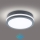 Brilagi - luminaire d'extérieur LED avec détecteur BENE LED/18W/230V Ø 22 cm anthracite IP54