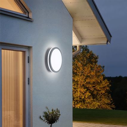 Brilagi - Luminaire d'extérieur LED avec détecteur BENE LED/24W/230V Ø 26 cm anthracite IP54