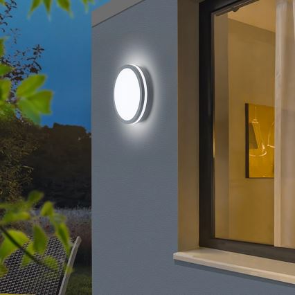 Brilagi - Luminaire d'extérieur LED avec détecteur BENE LED/24W/230V Ø 26 cm anthracite IP54