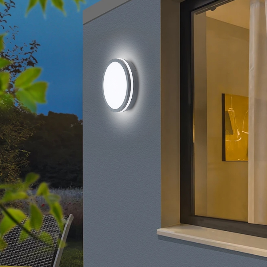Brilagi - Luminaire d'extérieur LED avec détecteur BENE LED/24W/230V Ø 26 cm anthracite IP54