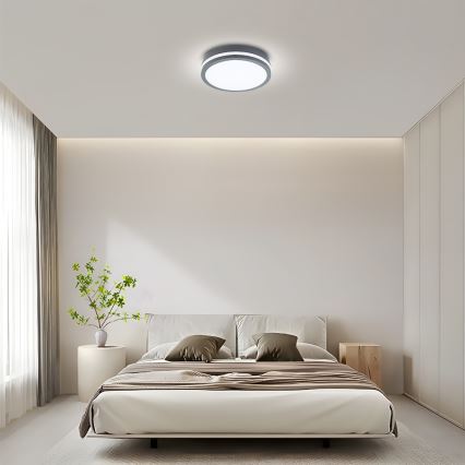 Brilagi - Luminaire d'extérieur LED avec détecteur BENE LED/24W/230V Ø 26 cm anthracite IP54