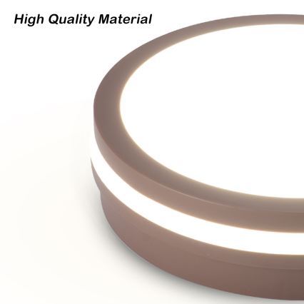 Brilagi - Luminaire d'extérieur LED BENE avec détecteur LED/24W/230V Ø 26 cm marron IP54