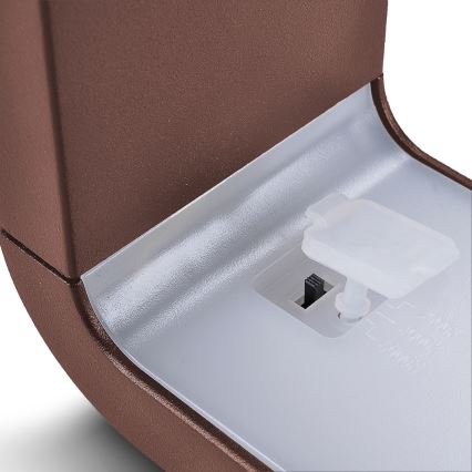 Brilagi - Applique murale extérieure LED BARI LED/7W/230V 3000/4000/6000K marron IP54