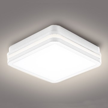 Brilagi - Luminaire d'extérieur LED BENE, 18 W, 230 V, 22 x 22 cm, blanc, IP54