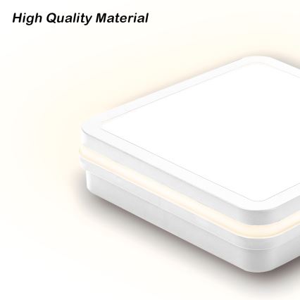 Brilagi - Luminaire d'extérieur LED BENE, 18 W, 230 V, 22 x 22 cm, blanc, IP54