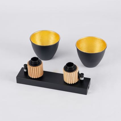 Brilagi - Luminaire directionnel ODENSE 2xE14/10W/230V bois/noir