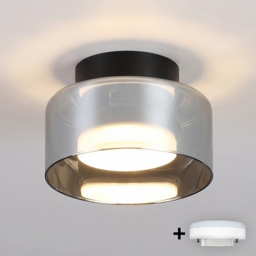 Brilagi - Luminaire encastré LED RGB+CCT dimmable AURA LUX 1xGX53/14W/230V 2700-6500K Wi-Fi Tuya noir/fumé