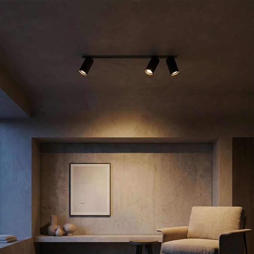 Brilagi - Luminaire encastré SELE 3xGU10/30W/230V noir