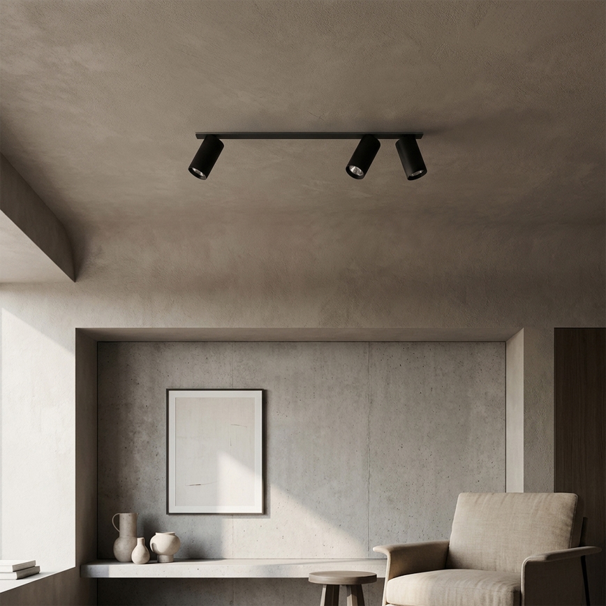 Brilagi - Luminaire encastré SELE 3xGU10/30W/230V noir