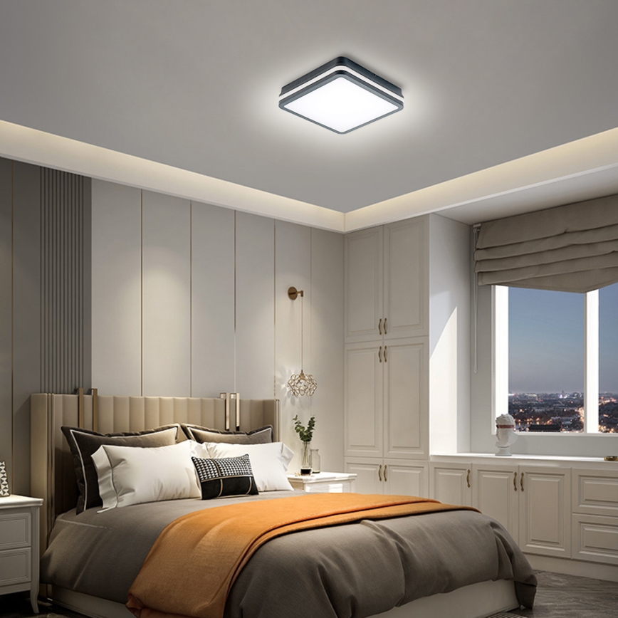 Brilagi - Luminaire LED d'extérieur avec détecteur de mouvement BENE LED/24W/230V 26x26 cm anthracite IP54