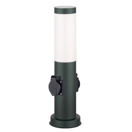 Brilagi - Lampe d'extérieur avec 2 prises SCHUKO NOVA 1xE27/15W/230V 40 cm IP44 anthracite